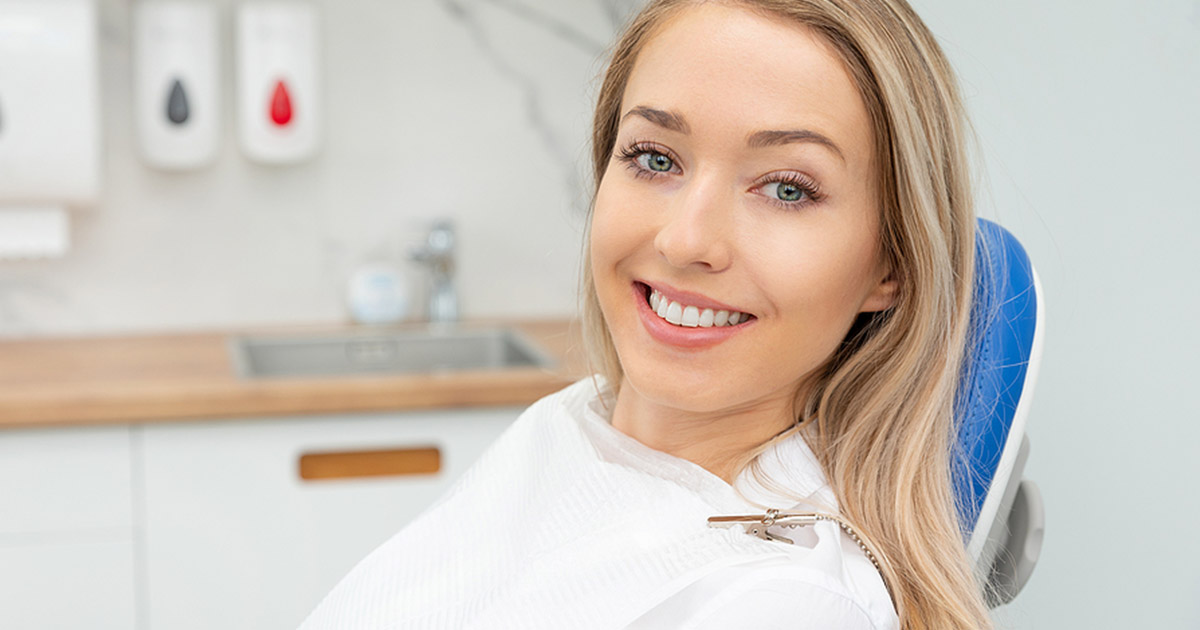 woman at dentist