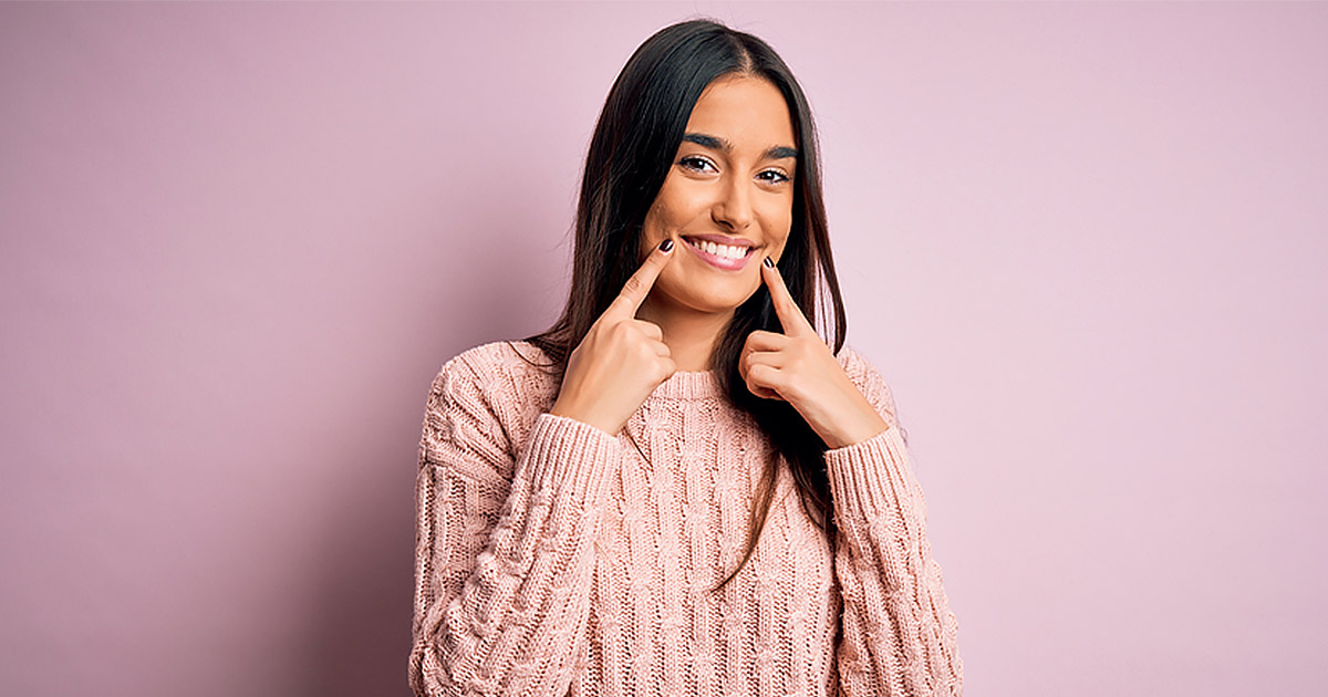 Young woman smiling